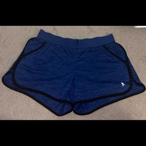 blue and black athletic shorts w pockets
